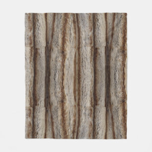 GENUINE CHINCHILLA FUR LOOK SHERPA BLANKET FLEECE DEKEN