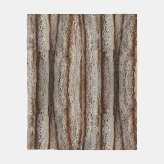 GENUINE CHINCHILLA FUR LOOK SHERPA BLANKET FLEECE DEKEN (Voorkant)