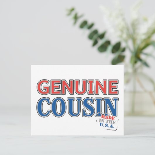 Genuine Cousin Briefkaart (Staand voorkant)