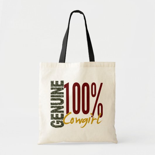 Genuine Cowgirl Tote Bag (Voorkant)