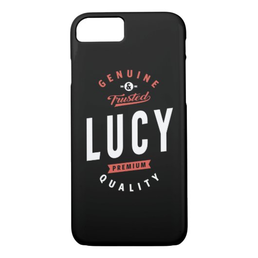 Genuine en Trusted Lucy Case-Mate iPhone Case (Achterkant)