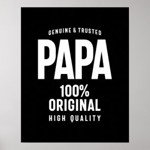 Genuine en Trusted Papa   Vader Gift Poster