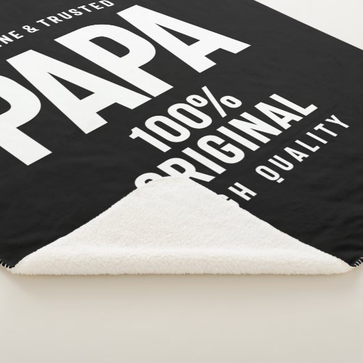 Genuine en Trusted Papa | Vader Gift Sherpa Deken (3/4)