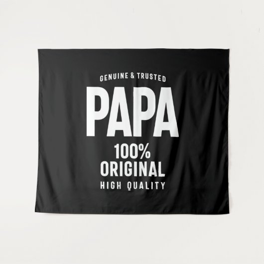 Genuine en Trusted Papa | Vader Gift Wandkleed (Voorkant (horizontaal))