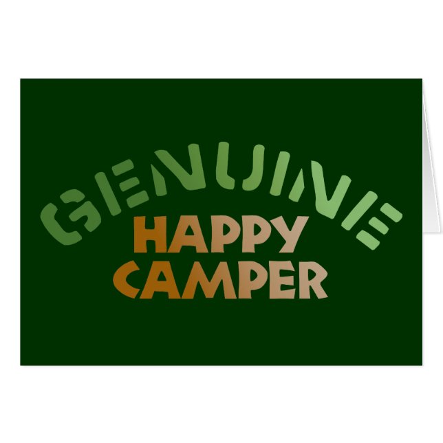 Genuine Happy Camper (Voorkant Horizontaal)