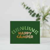 Genuine Happy Camper Briefkaart (Staand voorkant)