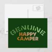 Genuine Happy Camper Briefkaart (Voorkant / Achterkant)