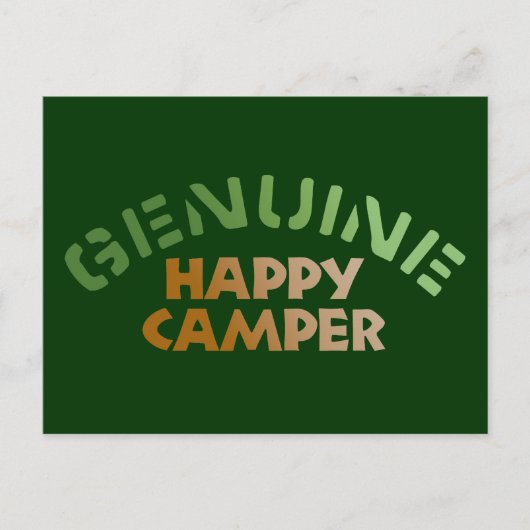 Genuine Happy Camper Briefkaart (Voorkant)