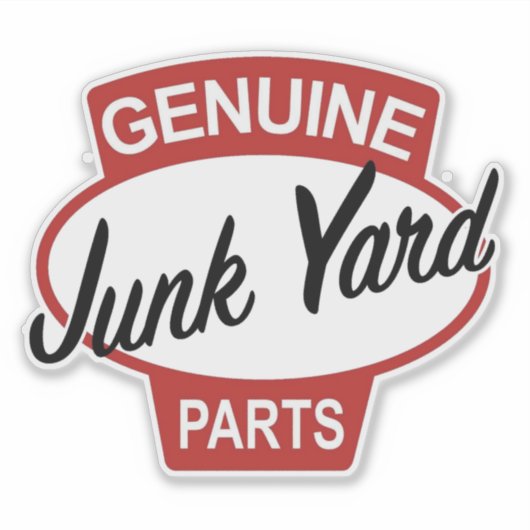 Genuine Junk Yard Parts Sticker (Voorkant)