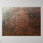 Genuine leather texture backgroundr close-up, embo poster (Voorkant)