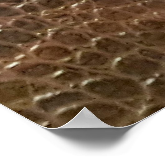 Genuine leather texture backgroundr close-up, embo poster (Hoek)