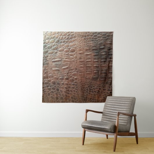 Genuine leather texture backgroundr close-up, embo wandkleed (In situ)