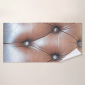 Genuine leather upholstery background,  luxury dec badhanddoek (Badhanddoek)