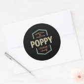Genuine Poppy Ronde Sticker (Envelop)
