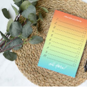 Genummerd om de Tropische Ombre naam van de Douane Post-it® Notes