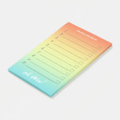 Genummerd om de Tropische Ombre naam van de Douane Post-it® Notes (Schuin)