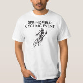 Genummerde Bike Racer Cycling Event T-shirt (Voorkant)