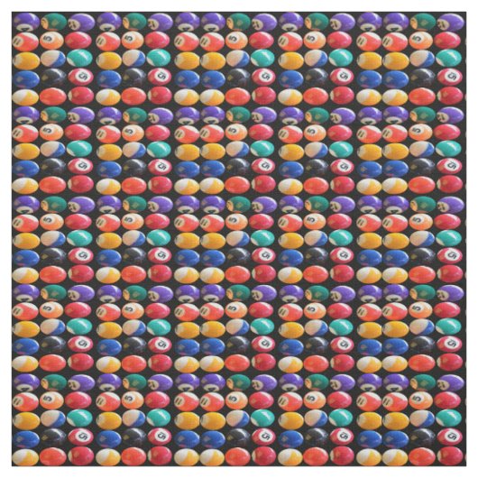 Genummerde Kleurige Eightballs, Stof (Swatch)