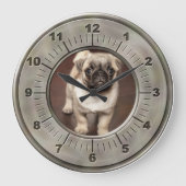 Genummerde Nickel-foto geborsteld Grote Klok (Voorkant)