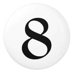 Genummerde papierpullen keramische knop