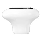 Genummerde papierpullen keramische knop (Zijkant)