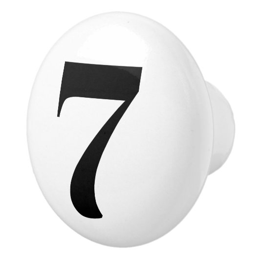 Genummerde papierpullen keramische knop (Rechts)