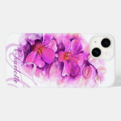 Genummerde stralende Orchidee kunst bloemachtige r Case-Mate iPhone Case (Achterkant (horizontaal))