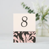 Genummerde tafelkaarten Weddenschappen Ontvangst R Briefkaart (Staand voorkant)