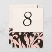 Genummerde tafelkaarten Weddenschappen Ontvangst R Briefkaart (Voorkant / Achterkant)