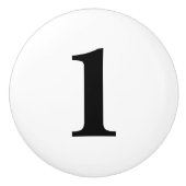 Genummerde zwarte en witte keramische knoppen (Voorkant)