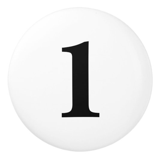 Genummerde zwarte en witte keramische knoppen (Voorkant)