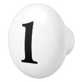 Genummerde zwarte en witte keramische knoppen (Rechts)