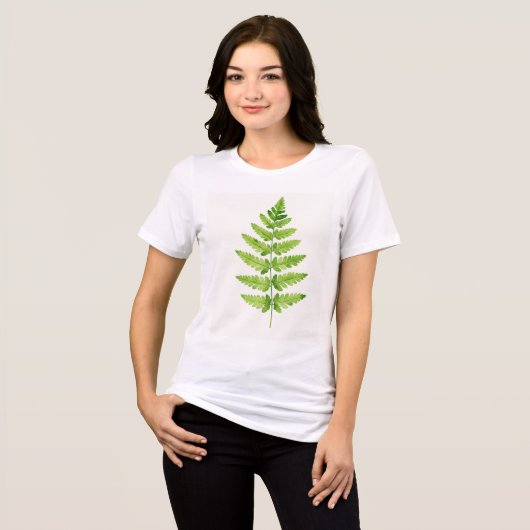 Genus Dryopteris Tri-Blend Shirt (Voorkant volledig)