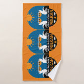 Genus Pelecanus Bird Art Badhanddoek (Badhanddoek)