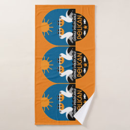 Genus Pelecanus Bird Art Badhanddoek