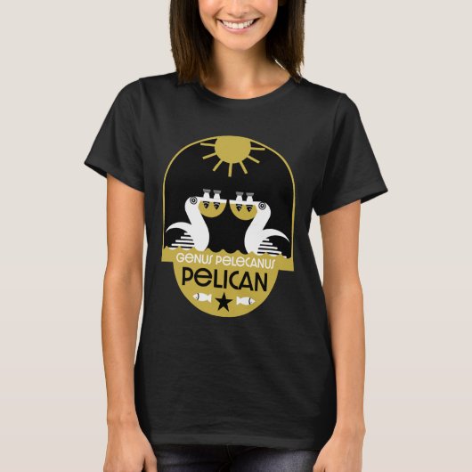 Genus Pelecanus Bird Art T-shirt (Voorkant)