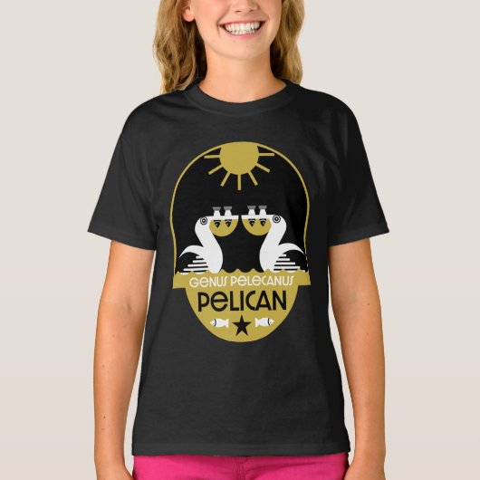 Genus Pelecanus Bird Art T-Shirt (Voorkant)