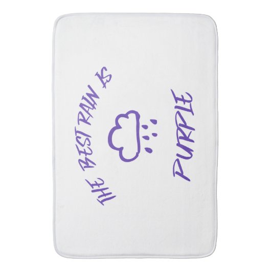 GenX De beste regen is Paarse Badmat (Voorkant Verticaal)