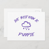 GenX De beste regen is Paarse Briefkaart (Voorkant / Achterkant)