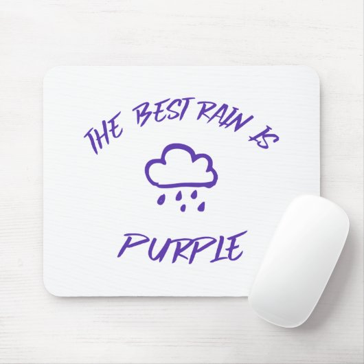 GenX De beste regen is Paarse Muismat (Met muis)