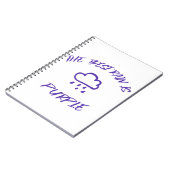 GenX De beste regen is Paarse Notitieboek (Linkerzijde)