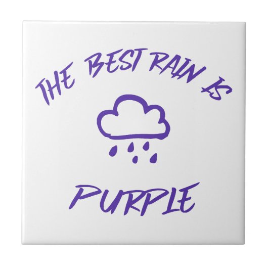 GenX De beste regen is Paarse Tegeltje (Voorkant)