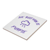 GenX De beste regen is Paarse Tegeltje (Zijkant)