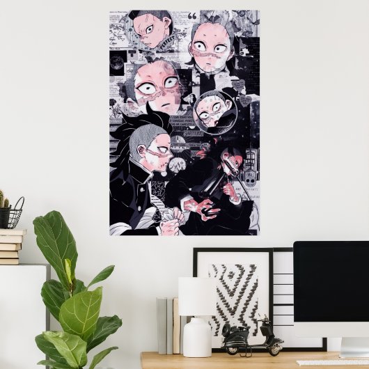 Genya Shinazugawa Poster (Thuiskantoor)