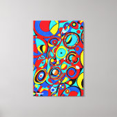 GEO_005, Abstracte geometrische kleurrijke canvasp Canvas Afdruk (Voorkant)
