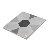 Geo Abstract Pastel Marble Gray Tegeltje (Zijkant)