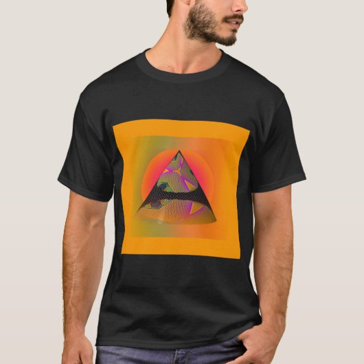 Geo Abstracte piramide T-Shirt (Voorkant)