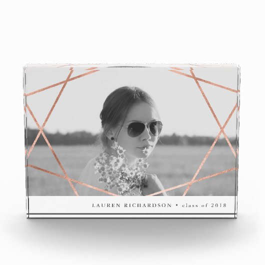 Geo Afstuderen | Faux Copper met foto (Voorkant)