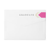 Geo Afstuderen faux folie return address label (Achterkant)