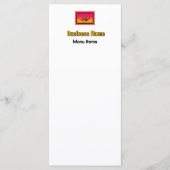 Geo Bamboe Maze Theepot Rood Catering's Menu (Voorkant)